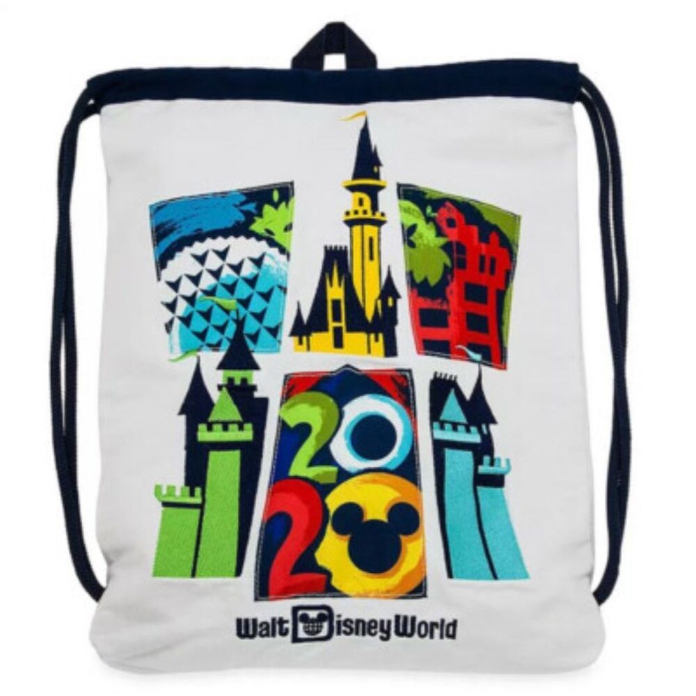 Disney Parks Walt Disney World 2020 Cinch Sack Tote Backpack‎